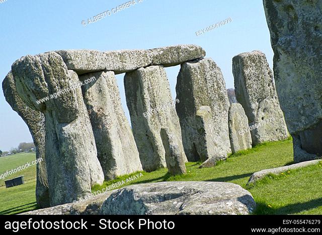 Neolithic Ruins Stonehenge, UNESCO World Heritage Site, Salisbury, Wiltshire, England, Great Britain, Europe
