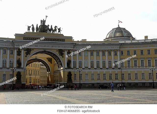 arch, people, admiralty, russia, person, tree