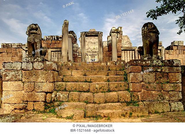 East Mebon, Angkor Wat complex, Siem Reap, Cambodia, Southeast Asia, Asia