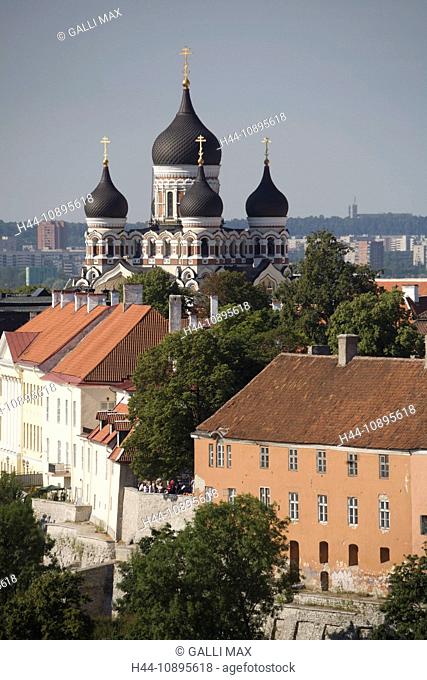 Alexander Newski-Kathedrale, Old Town, Baltic States, cathedral mountain, Estonia, Europe, cathedral, church, Tallinn