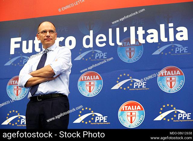 The Prime Minister Enrico Letta participates in the People's Day of the UDC. Chianciano Terme (Italy), September 14th, 2013