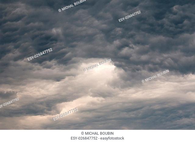 Image of the dark clouds before rain