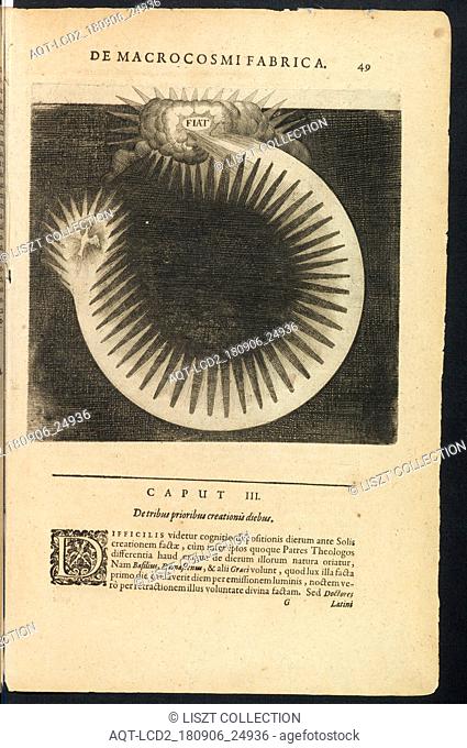 Detribus prioribus creationis diebus, Utriusque cosmi maioris scilicet et minoris metaphysica, physica atqve technica historia, Fludd, Robert, 1574-1637