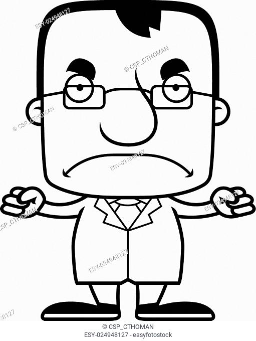 Cartoon Angry Teacher Man, Stock Vector, Vector And Low Budget Royalty Free  Image. Pic. ESY-024971110 | agefotostock