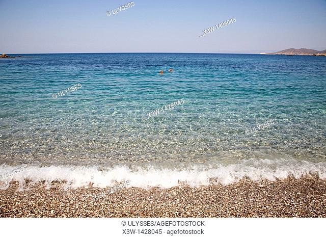 nagos beach, island of chios, north east aegean sea, greece, europe