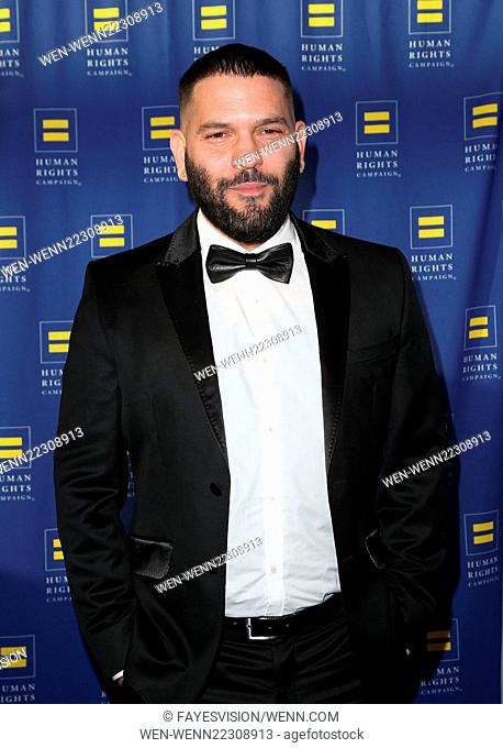 HRC Los Angeles Gala Dinner 2015 at the JW Marriott Hotel at LA Live - Arrivals Featuring: Guillermo Diaz Where: Los Angeles, California