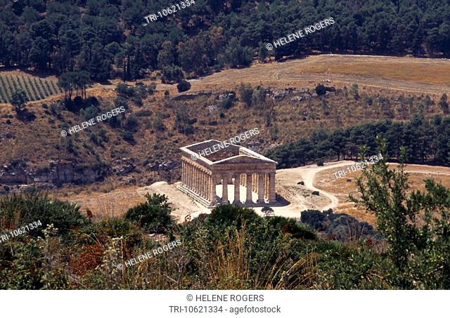 Segesta Sicily Italy Doric Temple Built by The Elymians