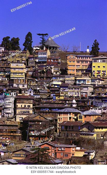 View of Shimla Simla , Himachal Pradesh , India