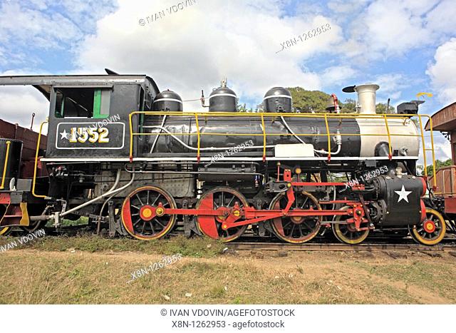 Valle de los Ingenios, factory Manaca Iznaga, old train, Cuba