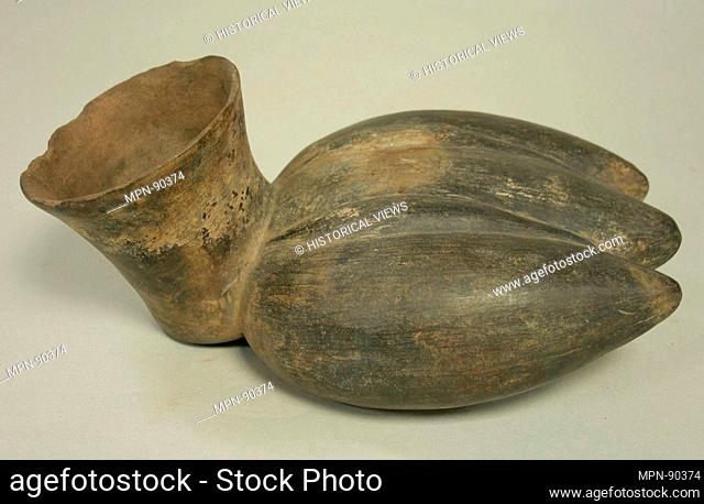 Vessel in the Form of Three Plantains. Date: 12th-15th century; Geography: Peru; Culture: Chimú; Medium: Ceramic; Dimensions: H x W x D: 5 1/8 x 7 3/8 x 12...