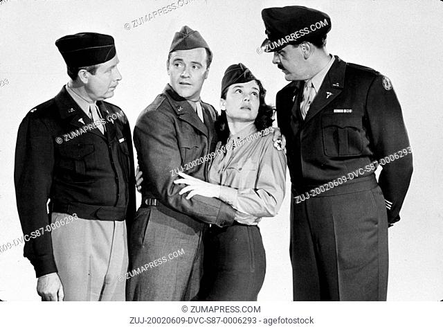 1957, Film Title: OPERATION MAD BALL, Director: RICHARD QUINE, Studio: COLUMBIA, Pictured: 1957, KATHRYN GRANT, ERNIE KOVACS, JACK LEMMON, ARTHUR O'CONNELL