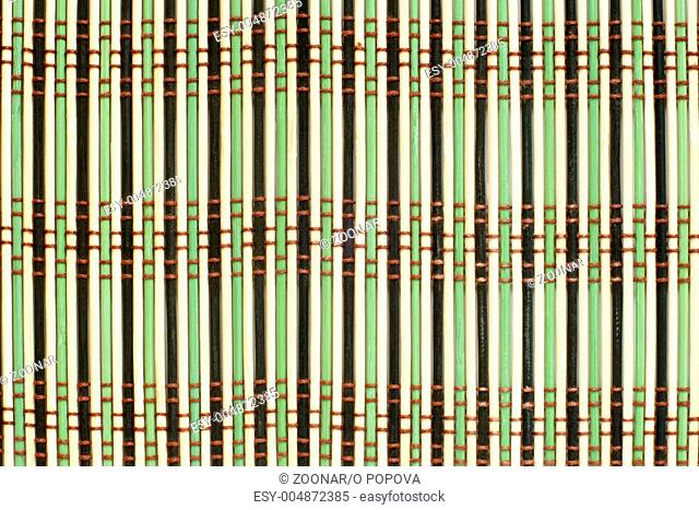 Pattern of bamboo placemat