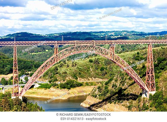 Garabit Viaduct, Cantal Department, Auvergne, France