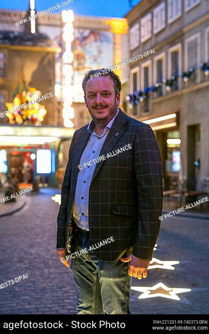 PRODUCTION - 30 November 2022, Baden-Wuerttemberg, Rust: Michael Mack, managing partner of Europa-Park, stands in the French themed area of Europa-Park