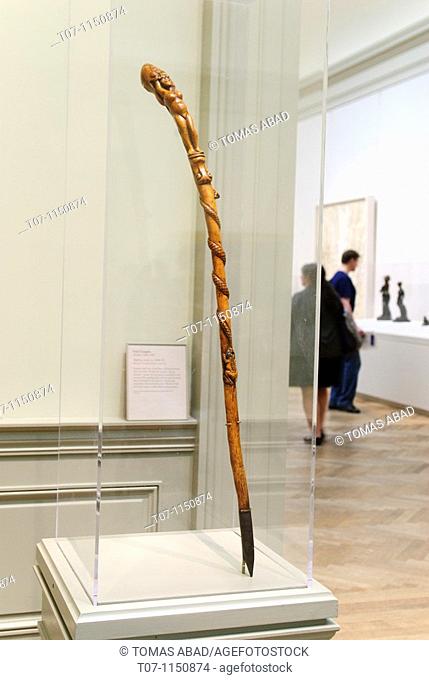 Walking Stick, ca  1888-92, by Paul Gauguin, Boxwood, mother-of-pearl, and iron, Metropolitan Museum of Art, New York City