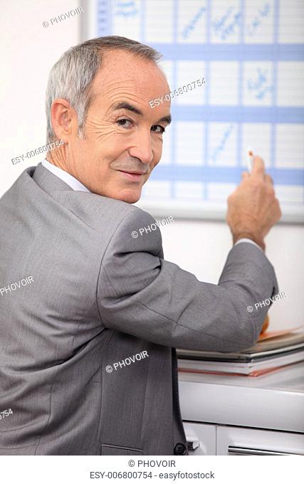 mature man in office