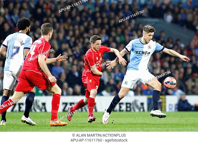 2015 FA Cup 6th Round Replay Blackburn v Liverpool Apr 8th. 08.04.2015. Blackburn, England. FA Cup 6th Round Replay. Blackburn Rovers versus Liverpool