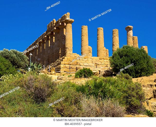 Temple of Hera or Temple of Juno, Tempio di Giunone or Temple D, Akragas, Valle dei Templi, Valley of the Temples, Vaddi di li Tempri, Agrigento, Sicily, Italy