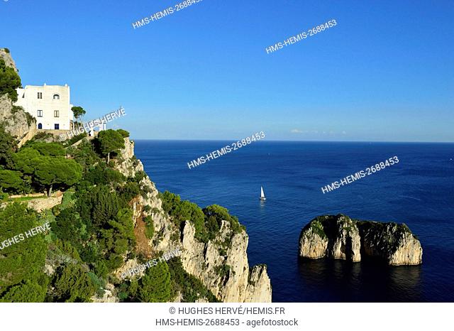 Italy, Campania, Capri Island, Faraglioni Rocks
