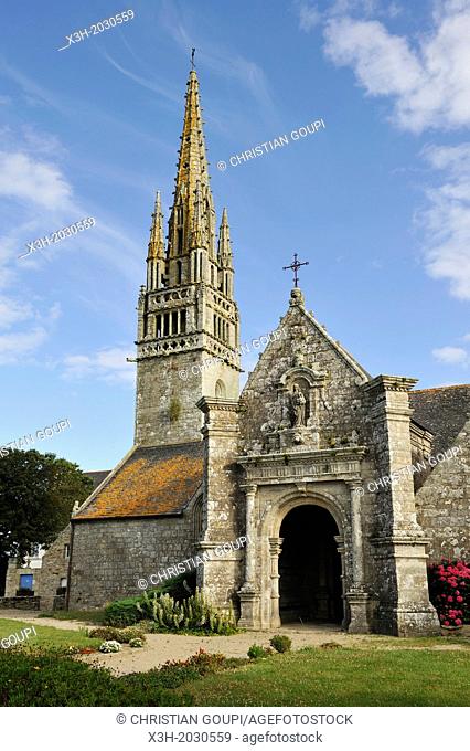 Notre-Dame de la Clarte church at Beuzec-Cap-Sizun, Finistere department, Brittany region, west of France, western Europe.	1015