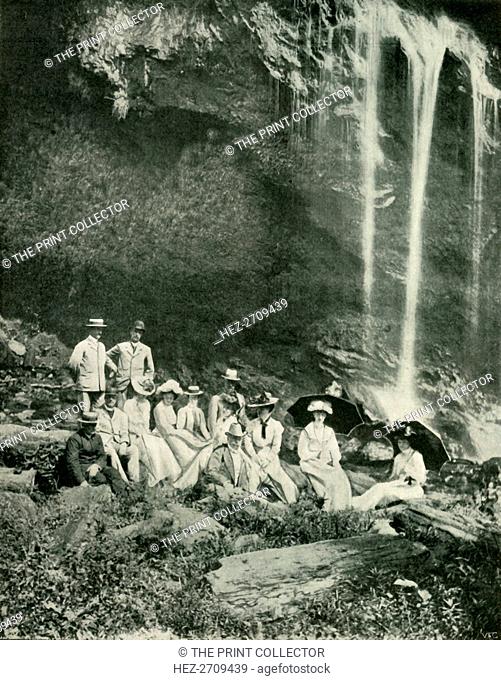 'A Picnic Party at Maracas Falls, Trinidad, with Sir A. Moloney and Party', 1902. Creator: Unknown