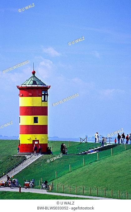 lighthouse Pilsum, curl sock tower, Eastern Friesland, Germany, Lower Saxony
