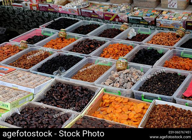 trockenfrüchte, trockenfrucht, trockenobst, süß, markt, bauernmarkt, wochenmarkt, lebensmittel, nahrung, nahrungsmittel, süss, zucker, frucht, früchte, obst