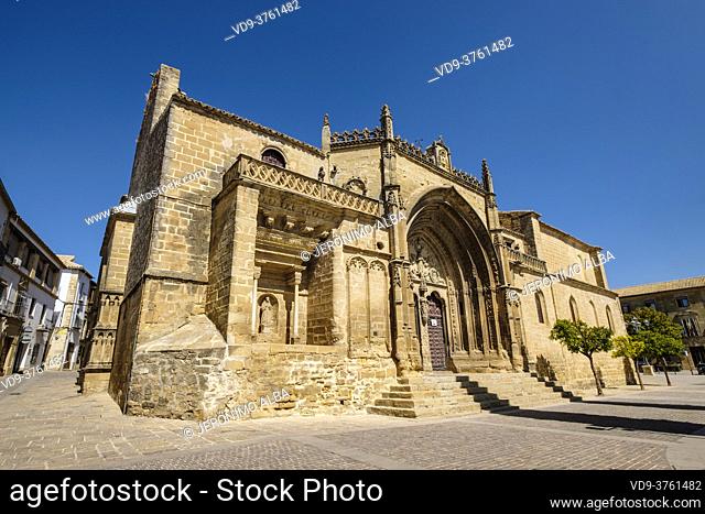Church of San Pablo. Gothic style medieval temple from the 13th century, Ubeda, UNESCO World Heritage Site. Jaen province, Andalusia, Southern Spain Europe