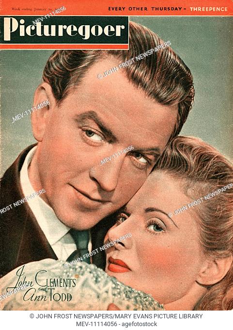 1942 Picturegoer magazine John Clements & Ann Todd