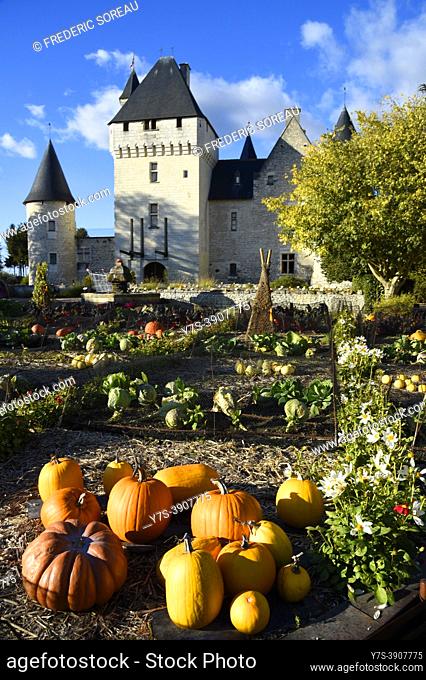 Rivau castle and gardens, Loire Valley, France