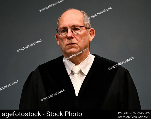 27 November 2023, Hesse, Frankfurt/Main: Christopher Erhard, presiding judge at the Higher Regional Court (OLG) in Frankfurt