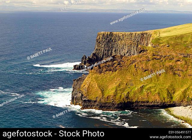 The Cliffs of Moher are the best known cliffs in Ireland. They are located on the southwest coast of Ireland's main island in County Clare