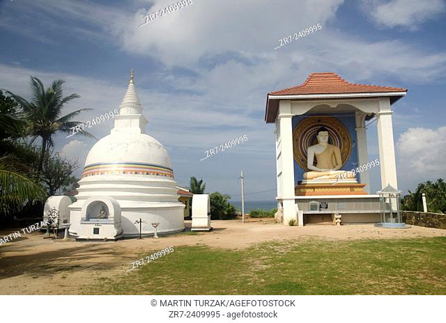 A buddha's temple in Unawatuna, Sri Lanka