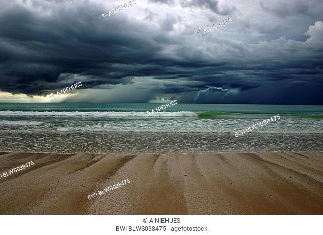 Cable Beach Storm in the Wet, Australia, Western Australia, Kimberley, Broome