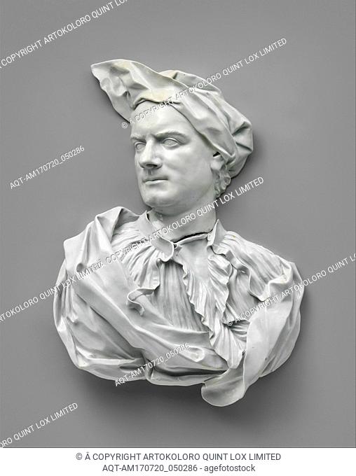 Carlo Bertinazzi (1713â€“1783), Attributed to the Hewelke manufactory, ca. 1761â€“63, Italian, Venice, Hard-paste porcelain, Height (without frame): 18 1/4 in
