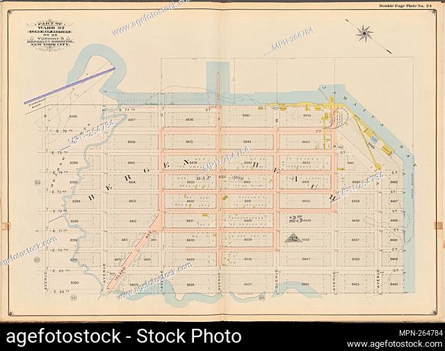 Double Page Plate No. 24 Additional title: Part of Ward 32, Land Map Section, No. 25, Volume 3, Brooklyn Borough, New York City
