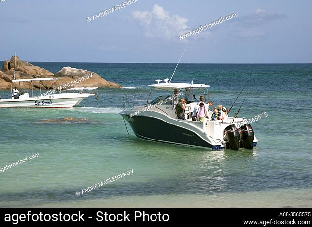 Boat for fishing on Praslin island. Seychelles. Photo: André Maslennikov
