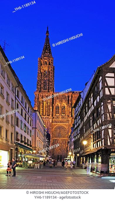 France, Alsace, Strasbourg, Cathedral
