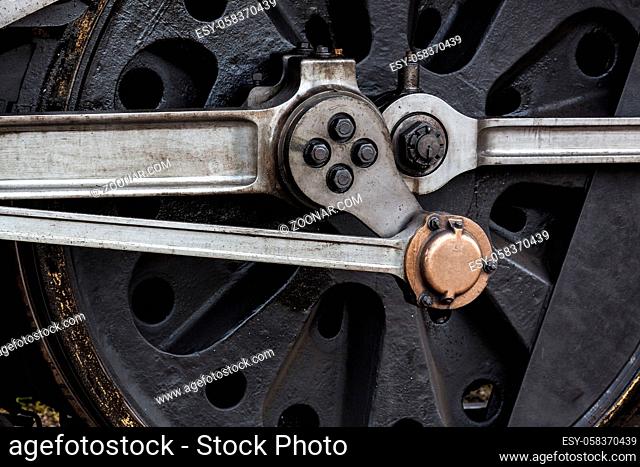 Close-up part of wheel Sir Archibald Sinclair locomotive