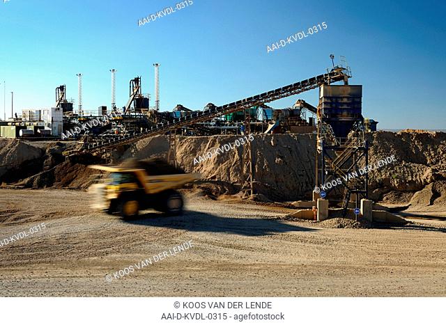 Saxendrift alluvial diamond mine, Plant, South Africa