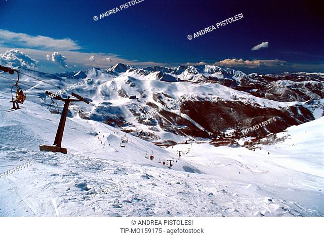 Tuscany, Abetone, ski slopes
