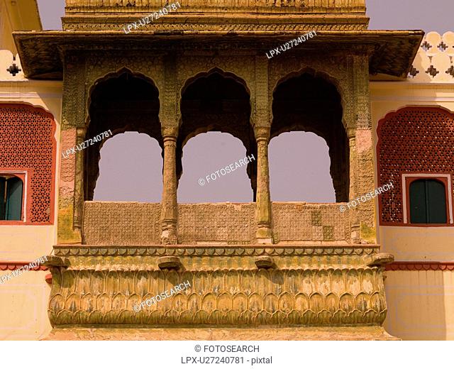 Jaipur, India - exterior of balcony