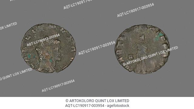 Antoninianus (Coin) Portraying Emperor Gallienus, AD 260/268, Roman, minted in Rome, Roman Empire, Billon, Diam. 1.8 cm, 1.96 g