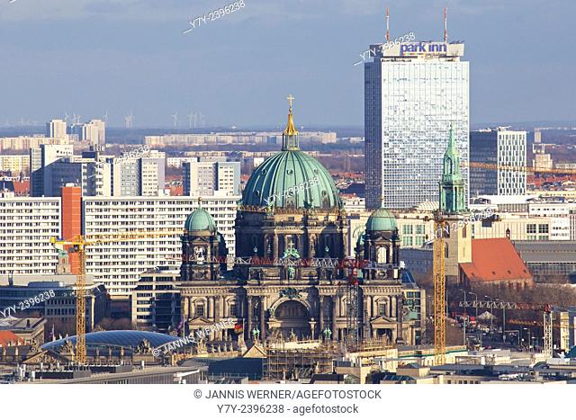 Downtown Berlin cityscape in Berlin, Germany in 2013