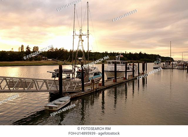 La Conner, WA, Washington, Puget Sound, San Juan Islands, Fishing Port, Marina, Waterfront