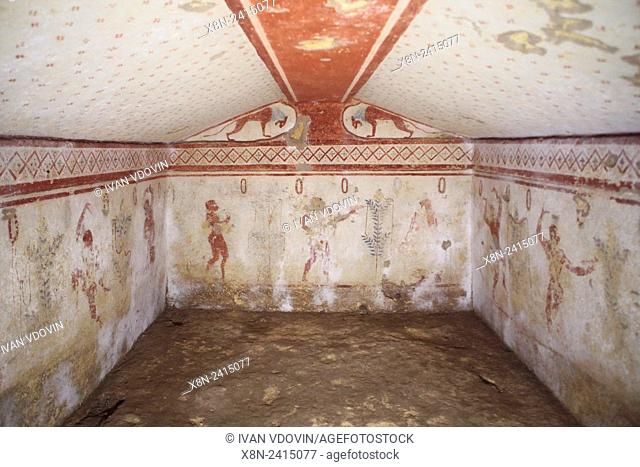 Etruscan necropolis of Monterozzi, Tarquinia, Lazio, Italy
