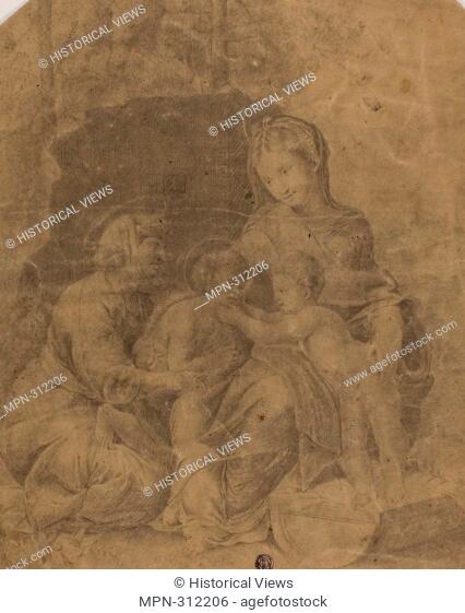 Raphael. The Virgin and Child with Saint Elizabeth and the Infant John the Baptist - 18th century - After Raffaello Sanzio, called Raphael Italian, 1483-1520