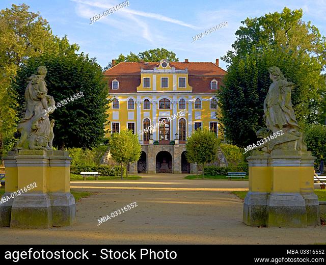 Baroque castle Neschwitz, Upper Lusatia, Saxony, Germany