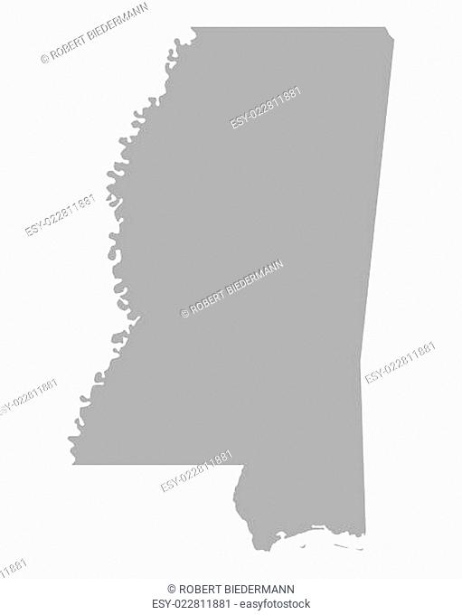 Karte von Mississippi