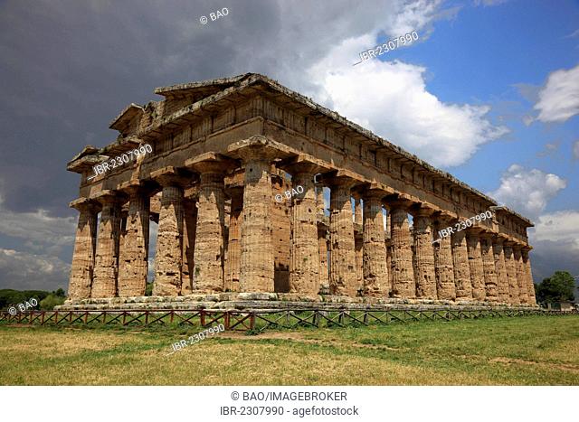 Athenaion, Temple of Athena, Paestum, Campania, Italy, Europe
